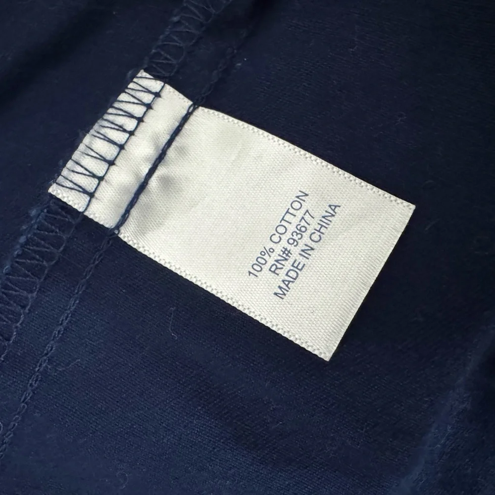 New St. John's Bay Women’s Classic Anorak Blue Jacket 100% Cotton Size Large NWT